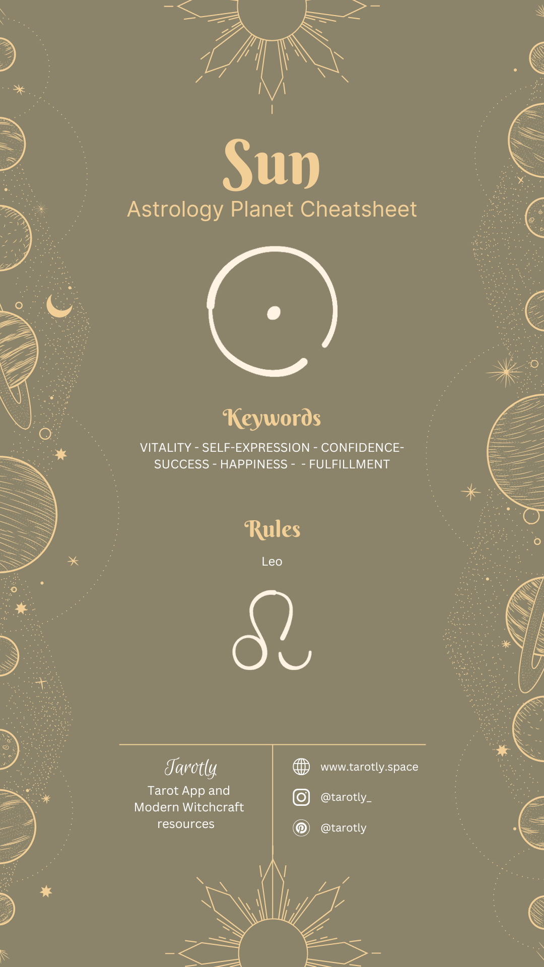 sun cheatsheet